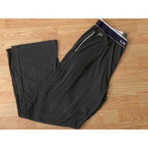 Lacoste Mens Sleepwear Lounge Pajama Pants Mens Large Gray Soft Cotton Poly NWOT